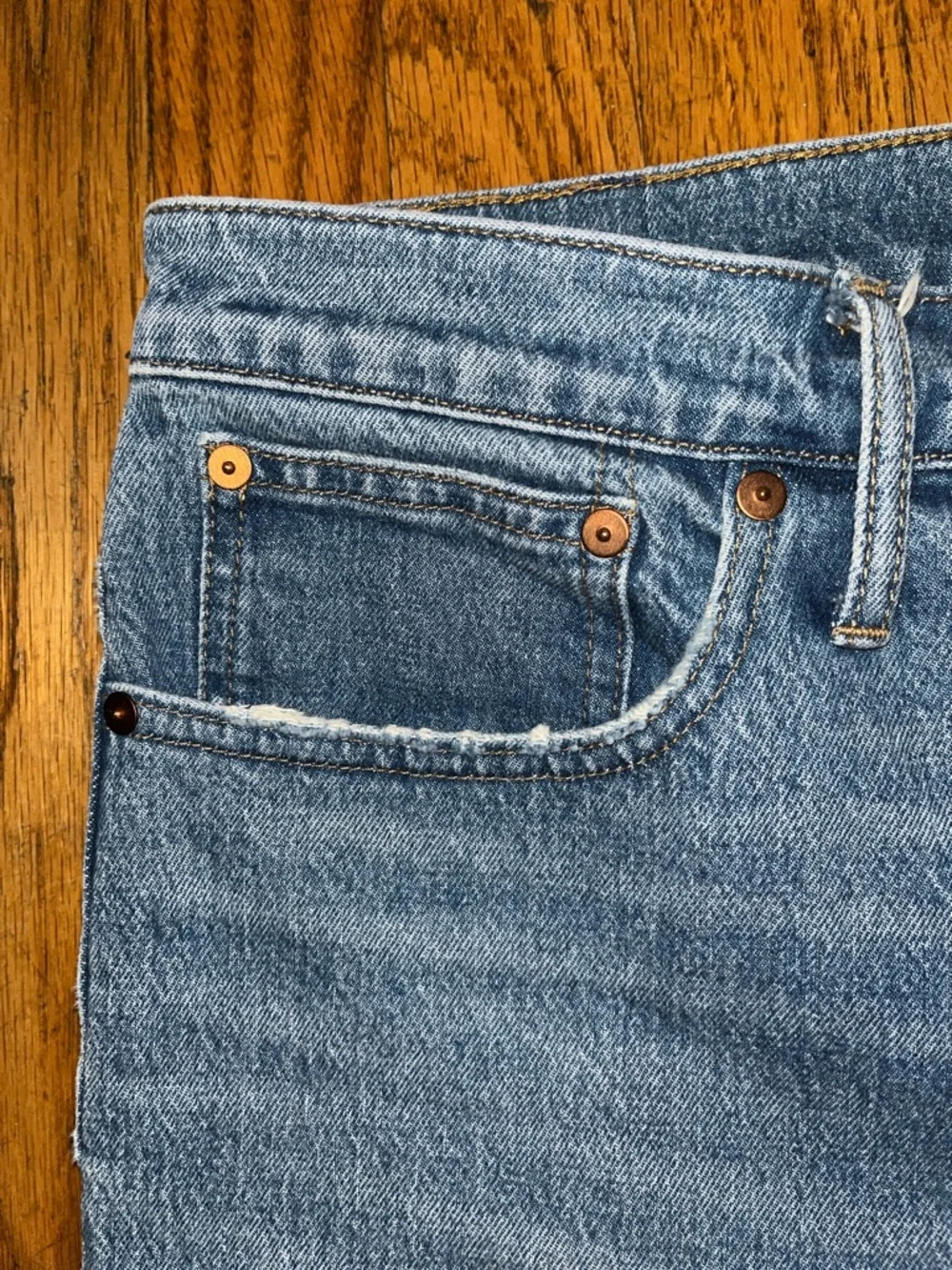 Madewell Tomboy Straight Blue Denim Jeans Size 28 - Picture 3 of 11